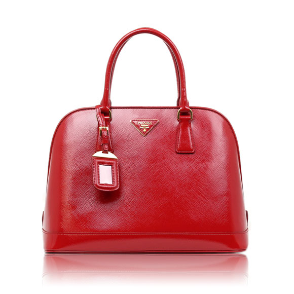 PRADA サフィアーノヴェルニーチェ 34 x25 x16cm(幅 x 高さ x マチ)