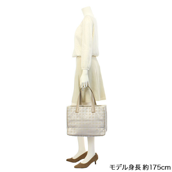 CHANEL◇T16623/ニュートラベルライン/ハンドバッグ/キャンバス/BEG/総