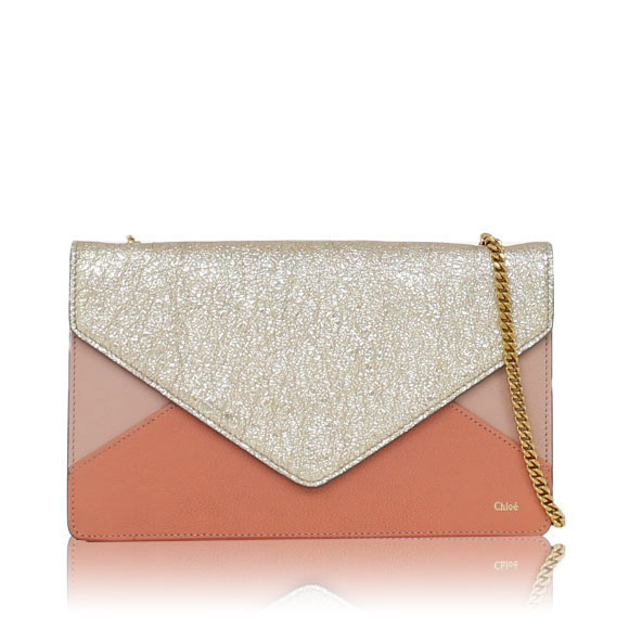 Chloe パッチワークチェーンウォレット 20 x12 x2cm(幅 x 高さ x マチ)