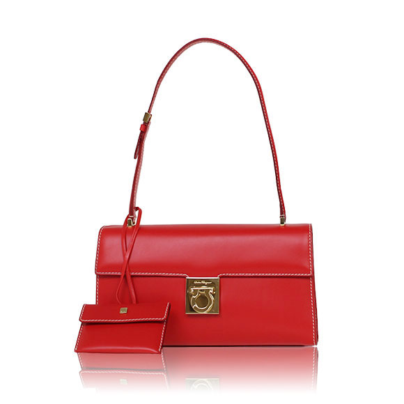 FERRAGAMO ガンチーニ 25 x14 x6cm(幅 x 高さ x マチ)