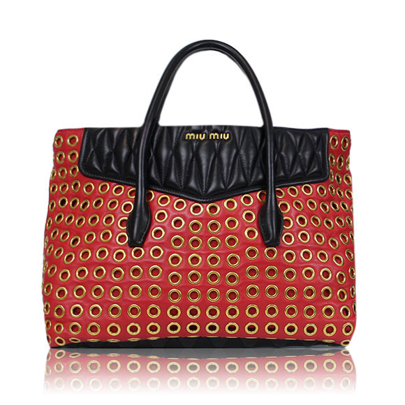 Miu Miu バイカートート 38 x23 x19cm(幅 x 高さ x マチ)