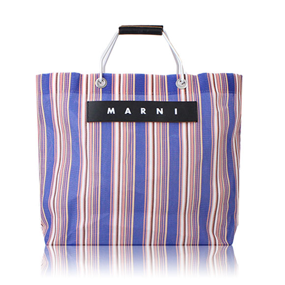 MARNI ストライプトートバッグ 33 x31 x12cm(幅 x 高さ x マチ)