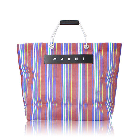 MARNI ストライプトートバッグ 33 x32 x12cm(幅 x 高さ x マチ)