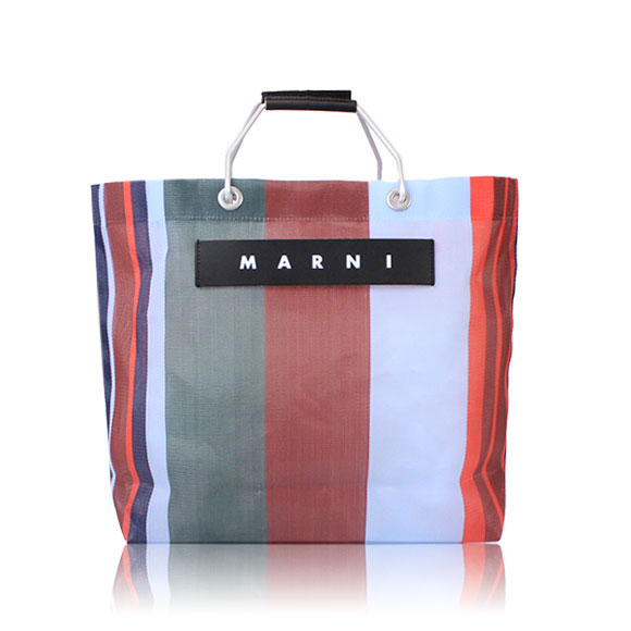 MARNI ストライプトートバッグ 33 x32 x12cm(幅 x 高さ x マチ)