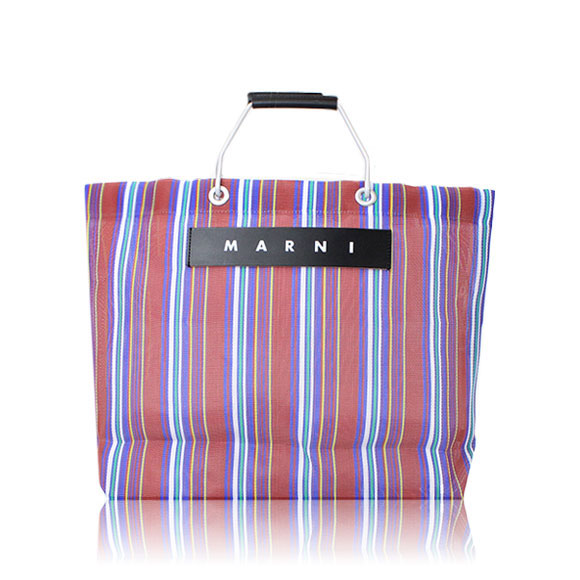 MARNI ストライプトートバッグ 33 x32 x12cm(幅 x 高さ x マチ)