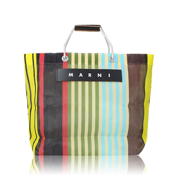 MARNI ストライプトートバッグ 34 x33 x12cm(幅 x 高さ x マチ)