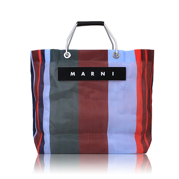 MARNI ストライプトートバッグ 33 x32 x12cm(幅 x 高さ x マチ)