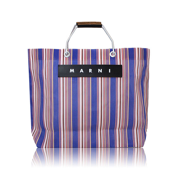 MARNI ストライプトートバッグ 33 x32 x12cm(幅 x 高さ x マチ)