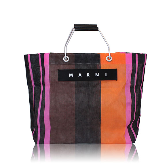 MARNI ストライプトートバッグ 33 x32 x12cm(幅 x 高さ x マチ)