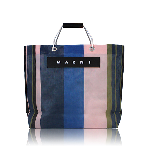 MARNI ストライプトートバッグ 34 x32 x12cm(幅 x 高さ x マチ)