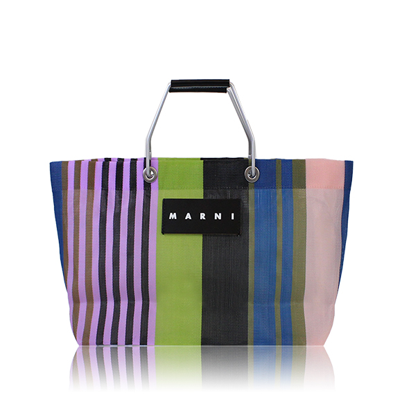MARNI ストライプトートバッグ 34 x24 x12cm(幅 x 高さ x マチ)