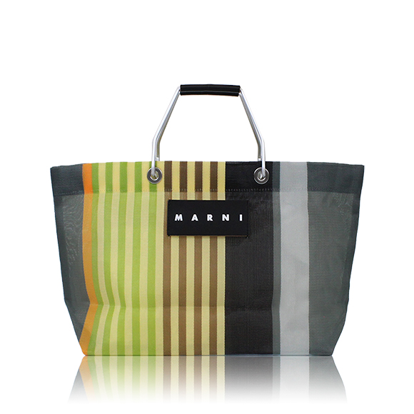 MARNI ストライプトートバッグ 33 x24 x12cm(幅 x 高さ x マチ)