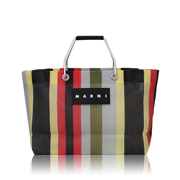 MARNI ストライプトートバッグ 33 x24 x12cm(幅 x 高さ x マチ)