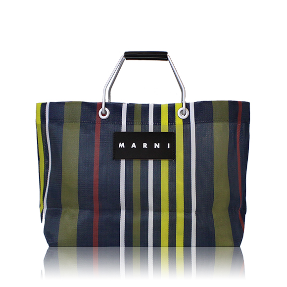 MARNI ストライプトートバッグ 33 x24 x12cm(幅 x 高さ x マチ)