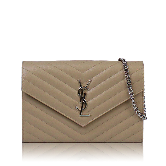 SAINT LAURENT モノグラムチェーンウォレット 22&nbsp;x13&nbsp;x3cm(幅&nbsp;x 高さ&nbsp;x マチ)