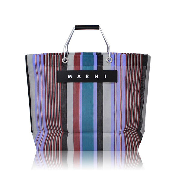 MARNI ストライプトートバッグ 33 x32 x12cm(幅 x 高さ x マチ)