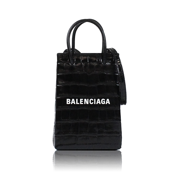 BALENCIAGA ショッピングフォンホルダーバッグ 12 x18 x5cm(幅 x 高さ x マチ)