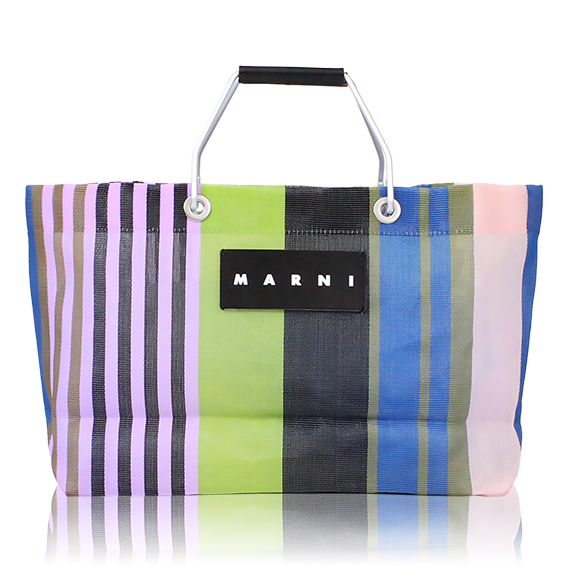 MARNI ストライプトートバッグ 33 x23 x12cm(幅 x 高さ x マチ)