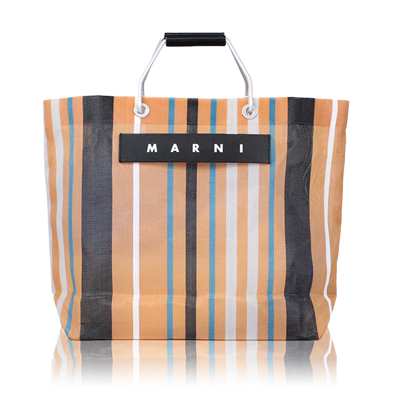 MARNI ストライプトートバッグ 33 x32 x12cm(幅 x 高さ x マチ)