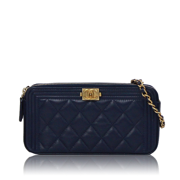 CHANEL ボーイシャネルチェーンウォレット 18 x9 x3cm(幅 x 高さ x マチ)