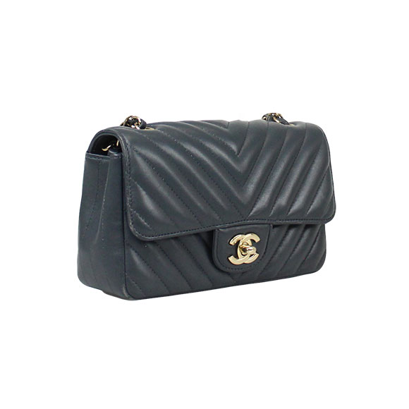 定価安いシャネル/CHANEL Vステッチ ハンドバッグ 2115063 ラムスキン 黒 ブラック レディース 歌舞伎屋 21023944HO その他