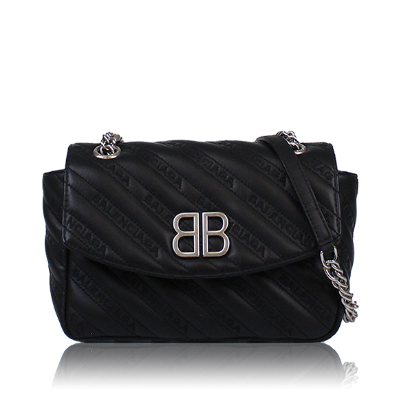 BALENCIAGA BBラウンドチェーンショルダーバッグ 