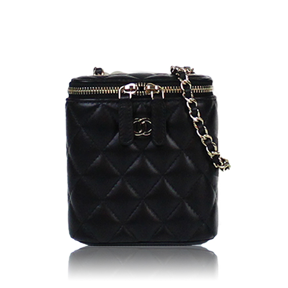 CHANEL ミニヴァニティショルダーバッグ 10 x12 x4cm(幅 x 高さ x マチ)