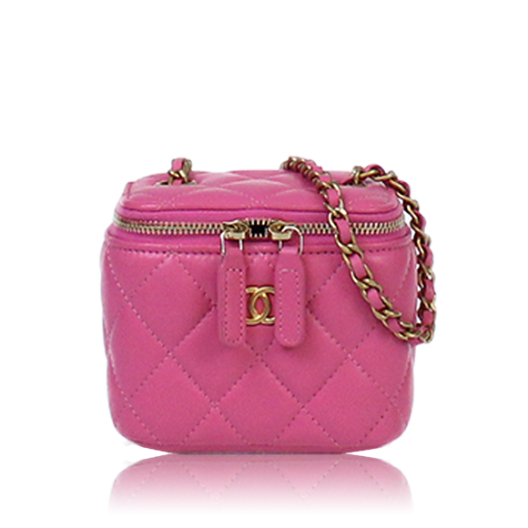 CHANEL ミニヴァニティショルダーバッグ 10 x9 x7cm(幅 x 高さ x マチ)