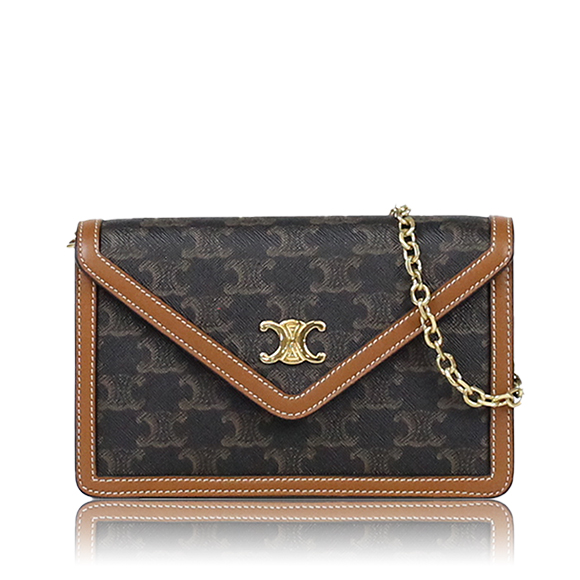 CELINE チェーンウォレット 19 x12 x4cm(幅 x 高さ x マチ)