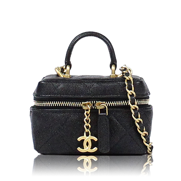 CHANEL ミニヴァニティショルダーバッグ 10 x7 x6cm(幅 x 高さ x マチ)