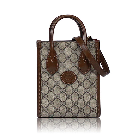 GUCCI インターロッキングGミニトートバッグ 16 x19 x5cm(幅 x 高さ x マチ)