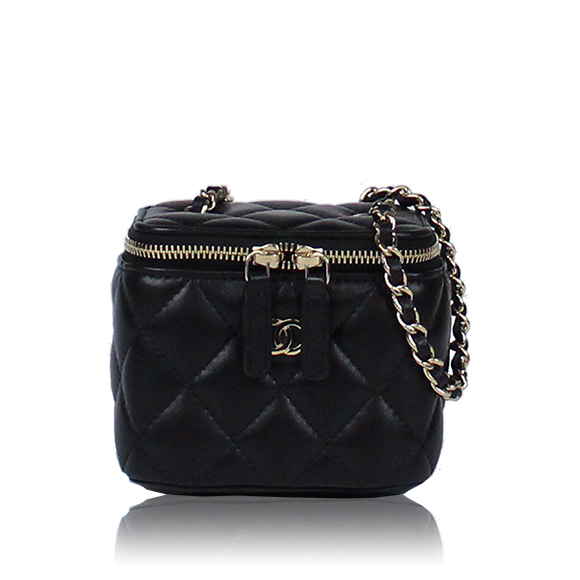 CHANEL ミニヴァニティショルダーバッグ 10 x8 x7cm(幅 x 高さ x マチ)