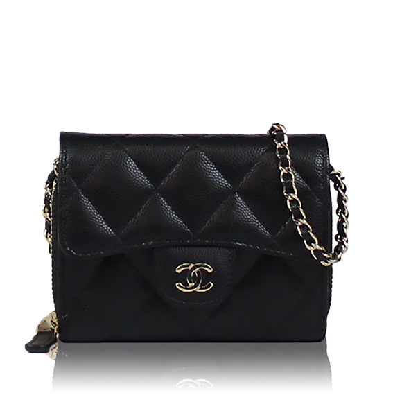 CHANEL チェーンウォレット 11 x8 x1cm(幅 x 高さ x マチ)