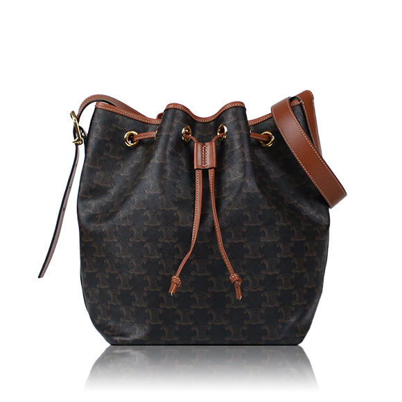 CELINE ミディアムドローストリングバッグ 23 x26 x18cm(幅 x 高さ x マチ)