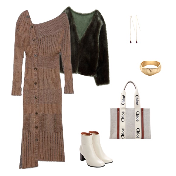 ウッディミディアムトートバッグ