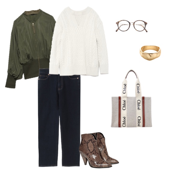 ウッディミディアムトートバッグ