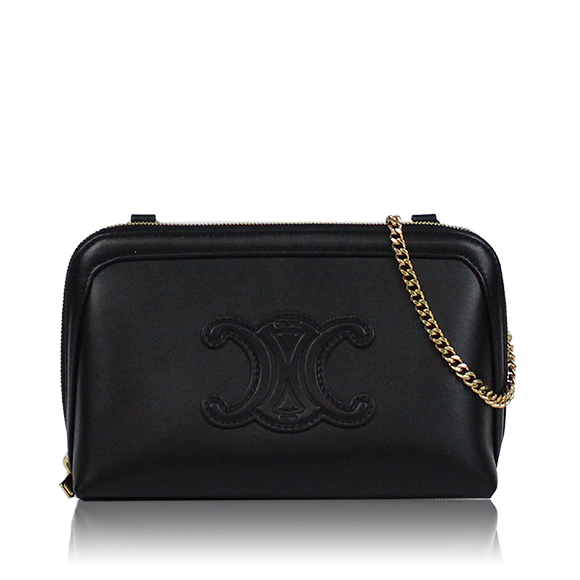 CELINE チェーンクラッチ 16&nbsp;x10&nbsp;x8cm(幅&nbsp;x 高さ&nbsp;x マチ)