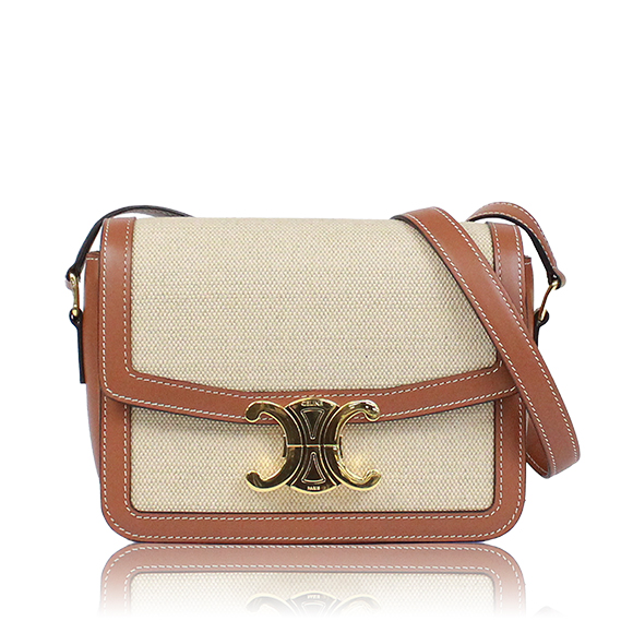 CELINE ティーントリオンフバッグ 18 x13 x4cm(幅 x 高さ x マチ)