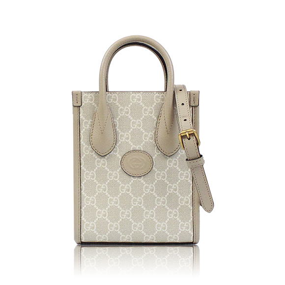 GUCCI インターロッキングGミニトートバッグ 16&nbsp;x20&nbsp;x7cm(幅&nbsp;x 高さ&nbsp;x マチ)