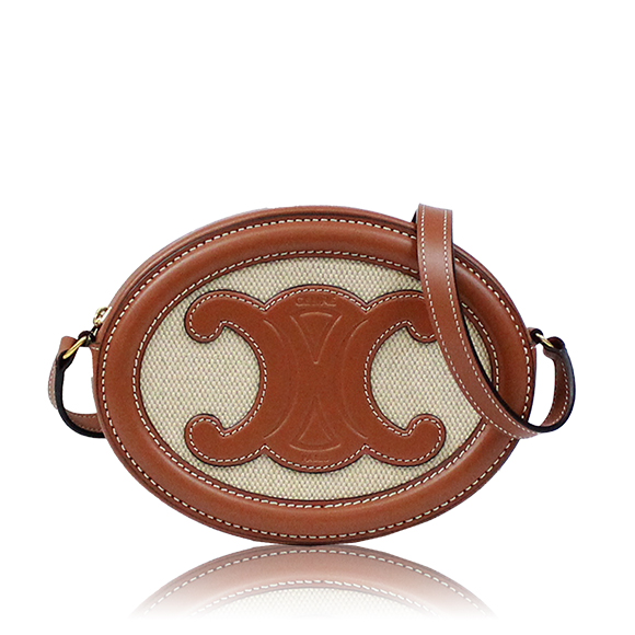 CELINE オーバルパース 16&nbsp;x12&nbsp;x4cm(幅&nbsp;x 高さ&nbsp;x マチ)