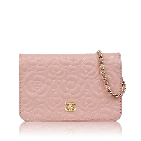 CHANEL カメリアチェーンウォレット 18 x12 x4cm(幅 x 高さ x マチ)