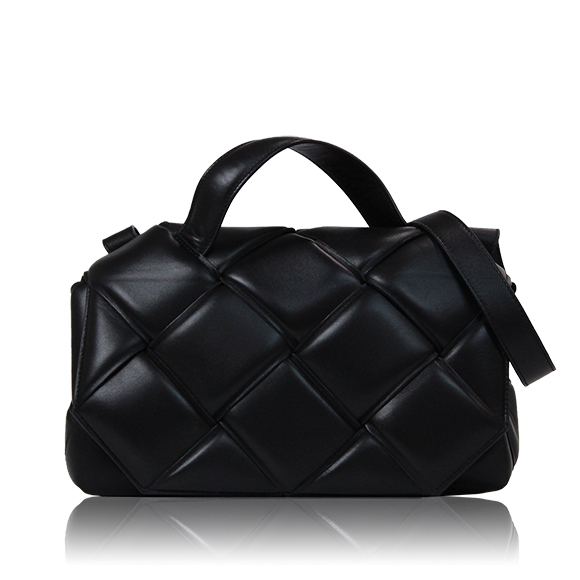 ボッテガヴェネタ ブラックパテントレザーミニリュック 関込】BOTTEGA VENETA ボッテガヴェネタ◇レザー バックパック