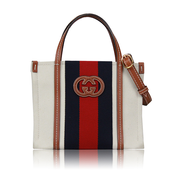 GUCCI インターロッキングGミニ トートバッグ 23&nbsp;x18&nbsp;x12cm(幅&nbsp;x 高さ&nbsp;x マチ)