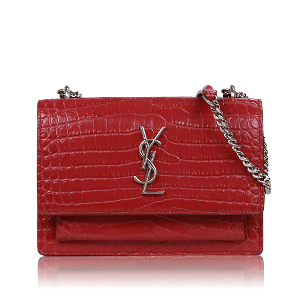 SAINT LAURENT サンセット 17 x11 x5cm(幅 x 高さ x マチ)