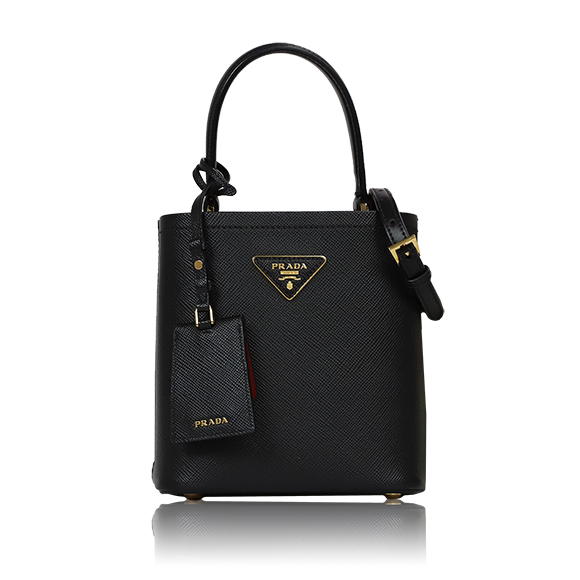PRADA パニエサフィアーノレザースモールバッグ 17&nbsp;x18&nbsp;x11cm(幅&nbsp;x 高さ&nbsp;x マチ)