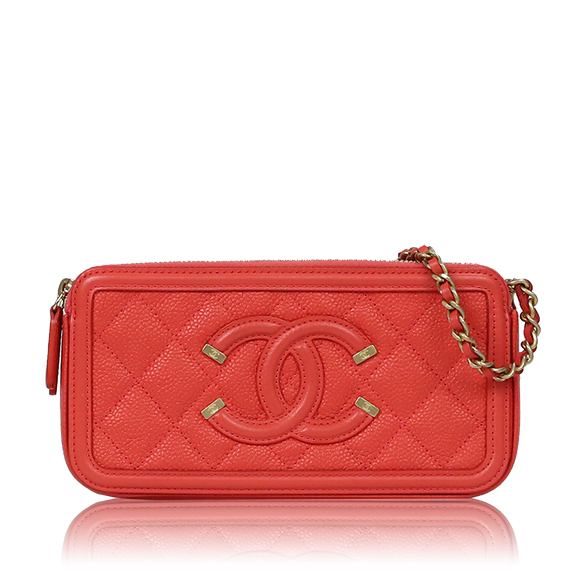 CHANEL チェーンウォレット 18 x9 x3cm(幅 x 高さ x マチ)