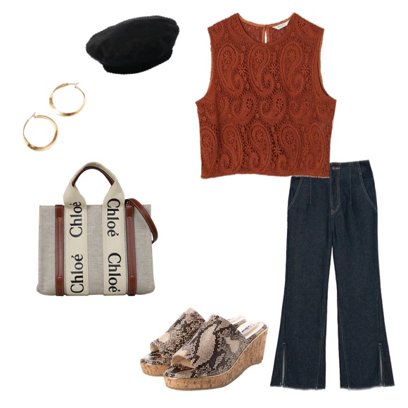 ウッディスモールトートバッグ