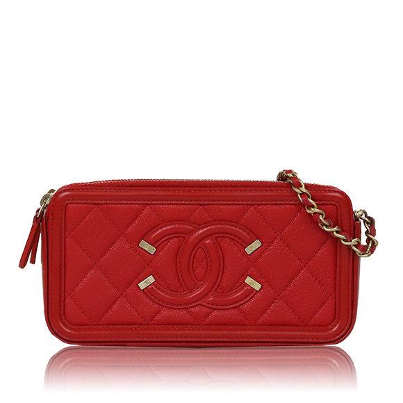 CHANEL チェーンウォレット 18 x9 x3cm(幅 x 高さ x マチ)
