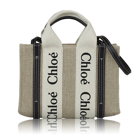 Chloe ウッディミニトートバッグ 20 x13 x6cm(幅 x 高さ x マチ)