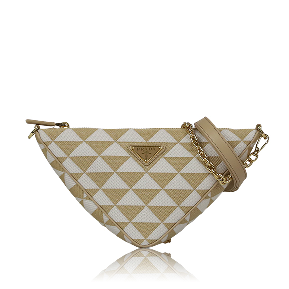 PRADA エンブロイダリージャカードファブリックミニバッグ 